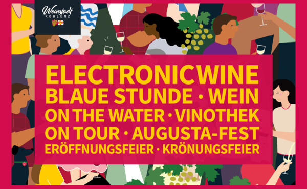 Grafik mit Programm für Weinfestival Koblenz ©Koblenz-Touristik GmbH