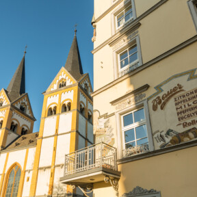 Die Florinskirche auf dem Florinsmarkt in Koblenz © Koblenz-Touristik GmbH