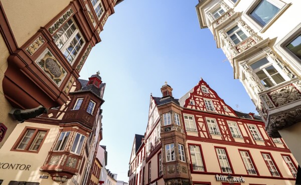 Vier Türme, Altstadt Koblenz © Koblenz-Touristik GmbH, Johannes Bruchhof Blick auf die Vier Türme in der Koblenzer Altstadt. © Koblenz-Touristik GmbH, Johannes Bruchhof