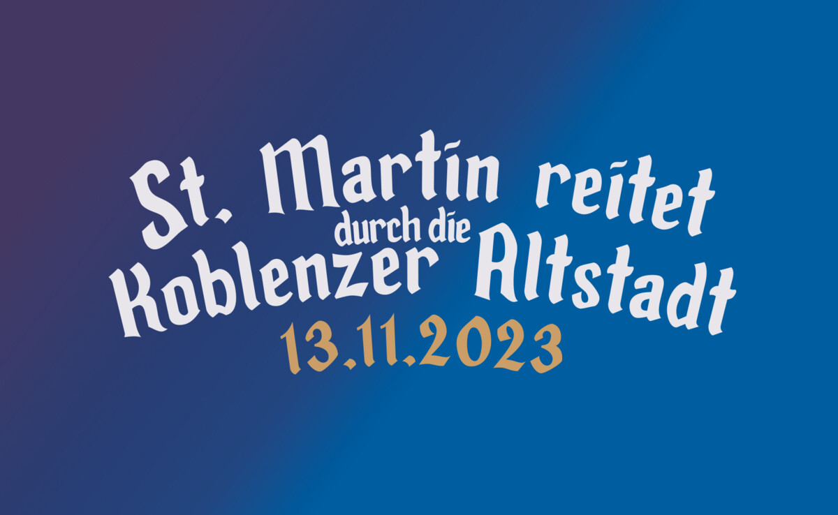 St. Martin reitet durch die Koblenzer Altstadt am 13.11.2023 ©Koblenz-Touristik GmbH