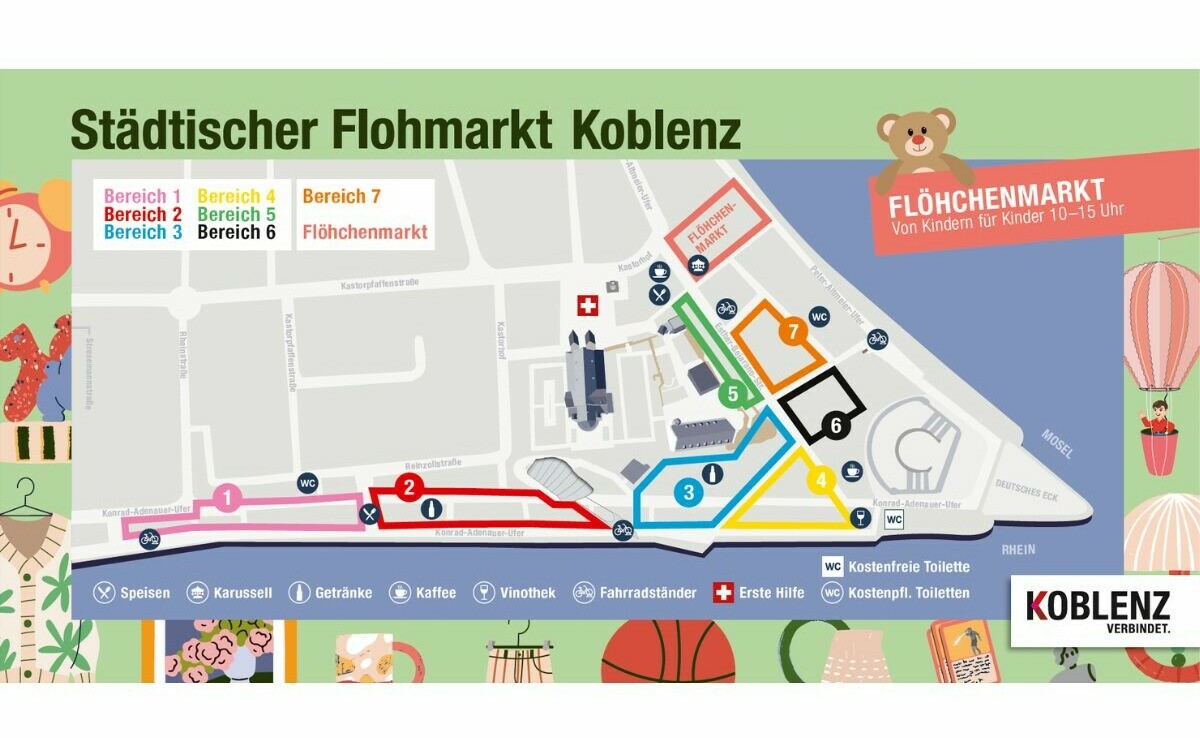 2024 Gel&auml;ndeplan st&auml;dtischer Flohmarkt Koblenz  &copy; Koblenz-Touristik GmbH 