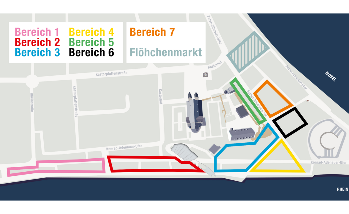 Opzetten vlooienmarkt Koblenz &copy; Koblenz-Touristik GmbH