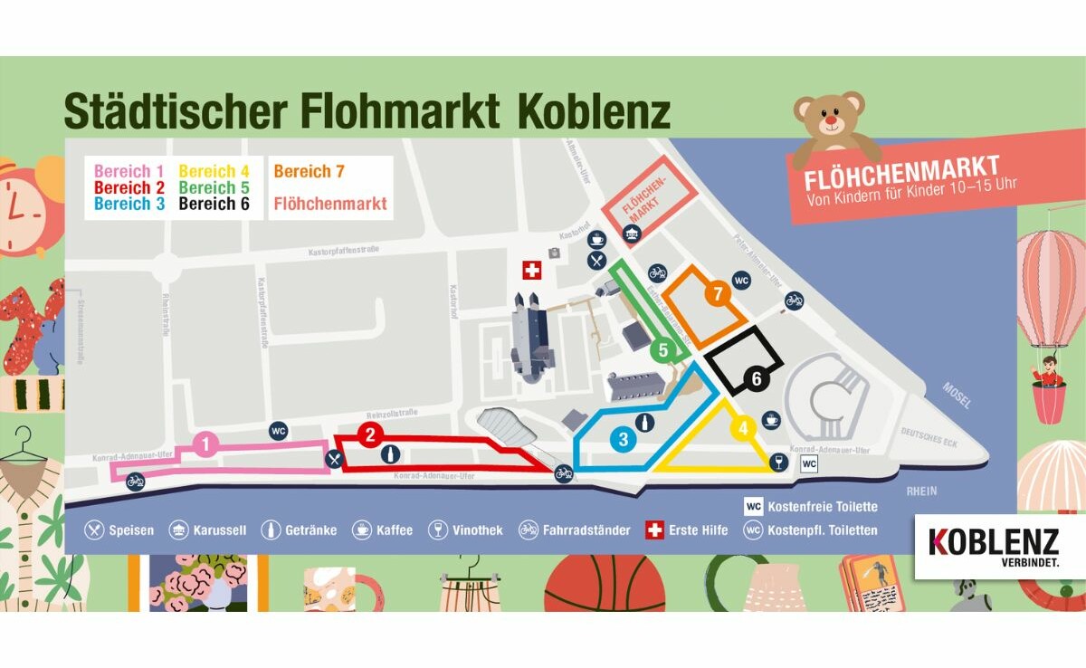 2024 Site plan for municipal flea market Koblenz © Koblenz-Touristik GmbH 2024 Site plan for municipal flea market Koblenz © Koblenz-Touristik GmbH