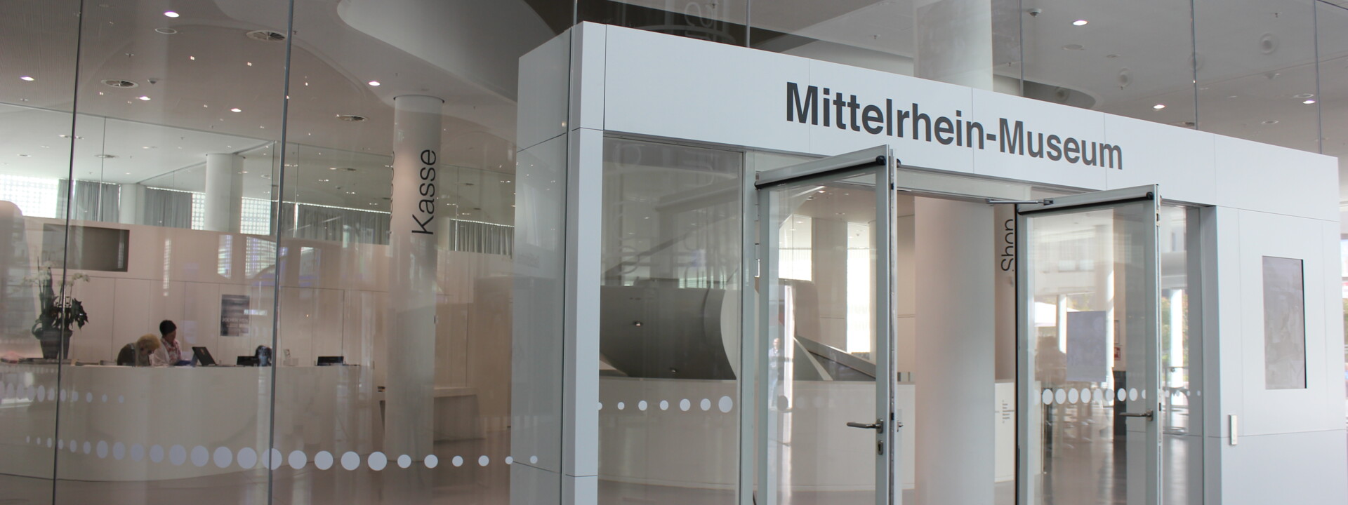 Haupteingang des Mittelrhein-Museums im Forum Confluentes ©Koblenz-Touristik GmbH