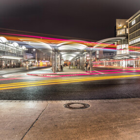 Hauptbahnhof Koblenz bei Nacht ©