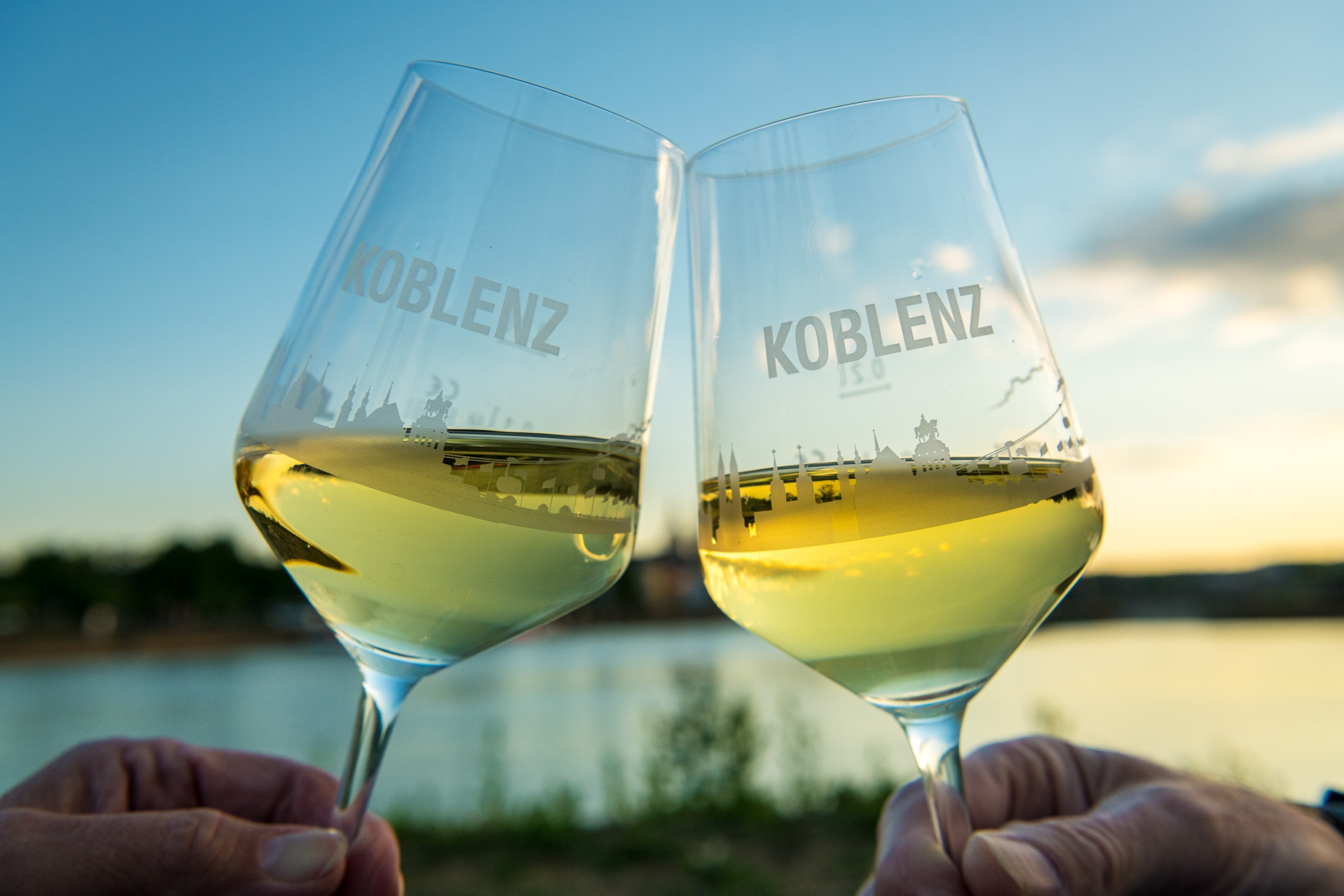 Weingläser der Stadt Koblenz  © Koblenz-Touristik GmbH, Dominik Ketz