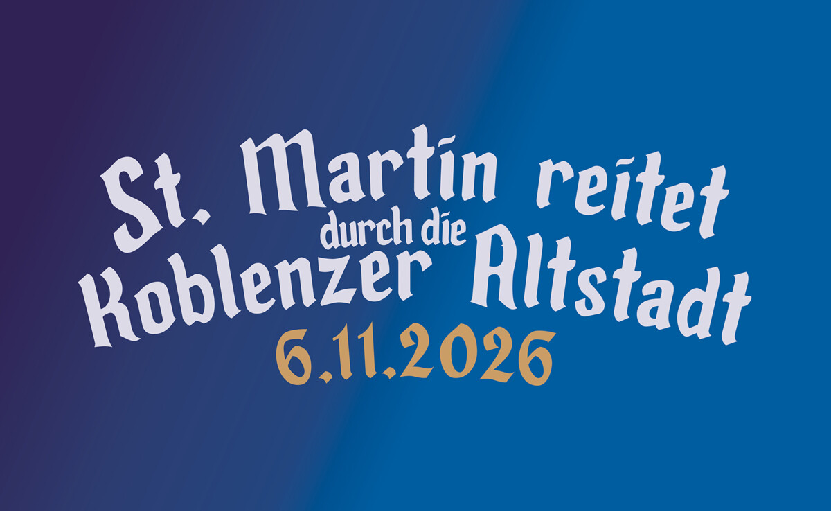 Sint-Maarten rijdt op 6 november 2026 door de oude binnenstad van Koblenz &copy; 