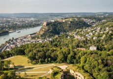 Luftaufnahme Fort Asterstein und Festung Ehrenbreitstein ©