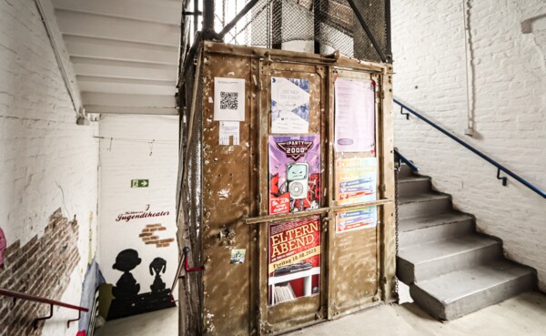 Treppenhaus der Kulturfabrik Koblenz &copy; Johannes Bruchhof