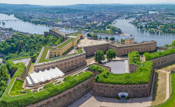 Nahaufnahme der Festung Ehrenbreitstein  © 