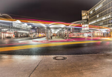 Hauptbahnhof Koblenz bei Nacht ©
