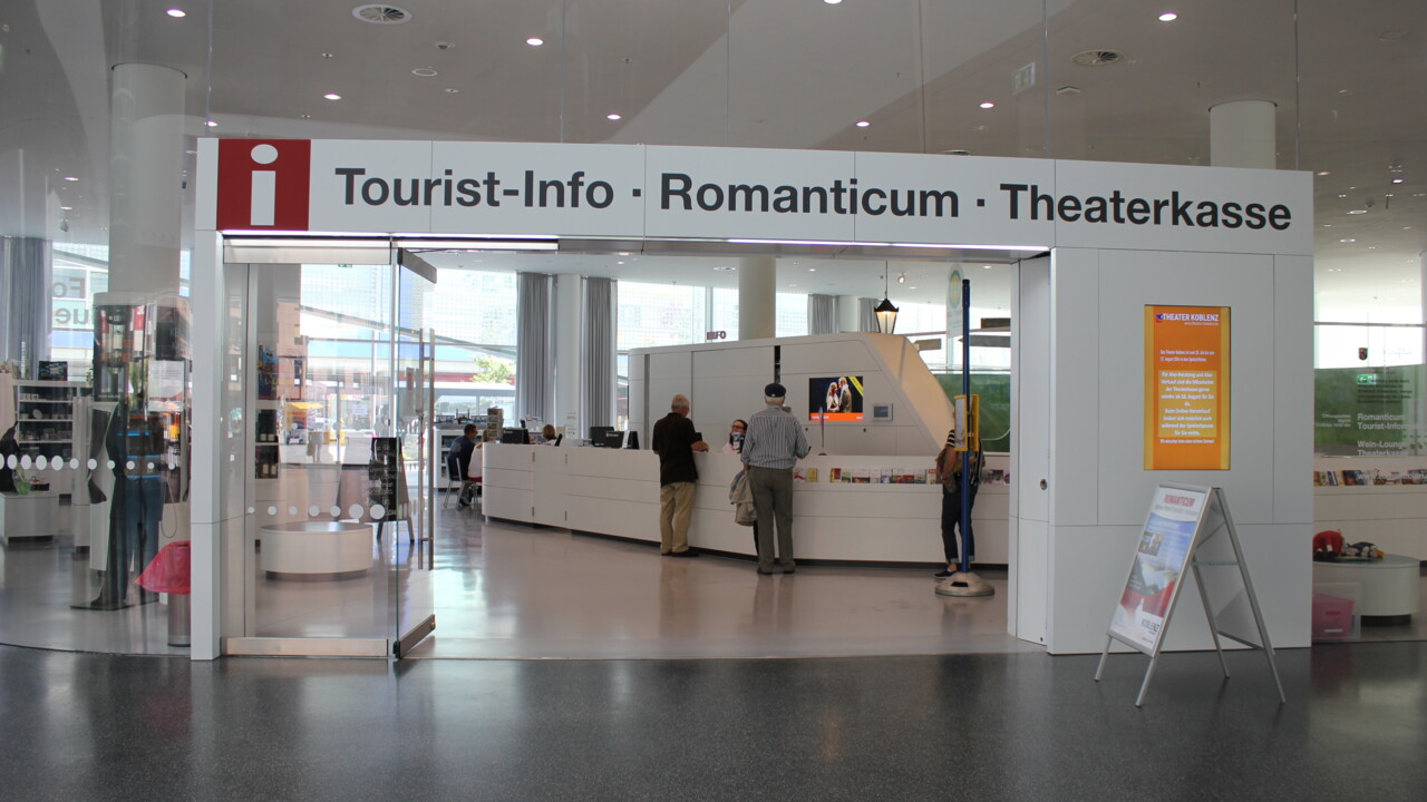 Tourist-Information in Forum Confluentes ©Koblenz-Touristik GmbH