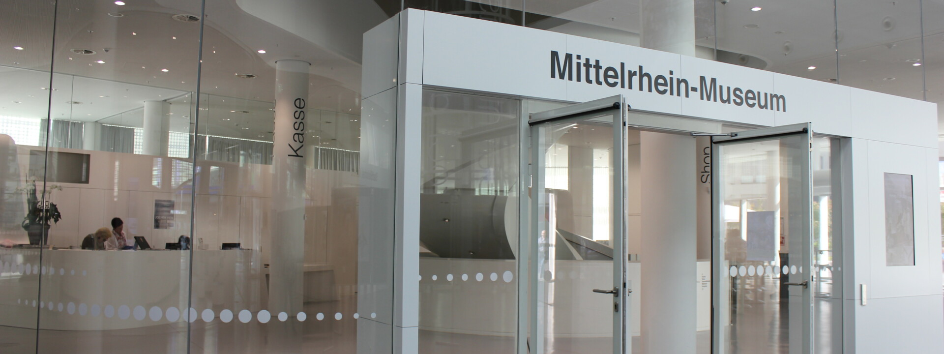 Haupteingang des Mittelrhein-Museums im Forum Confluentes ©Koblenz-Touristik GmbH