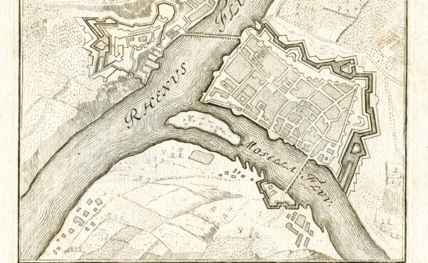 Plan von Koblenz aus dem Jahr 1730 © Koblenz-Touristik GmbH, Manfred Böckling