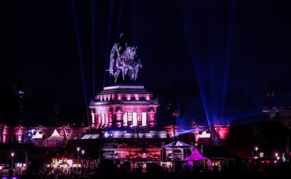Electronic Wine 2024 © Koblenz-Touristik GmbH, Johannes Bruchhof Electronic Wine 2024, Panorama auf das Deutsche Eck © Koblenz-Touristik GmbH, Johannes Bruchhof